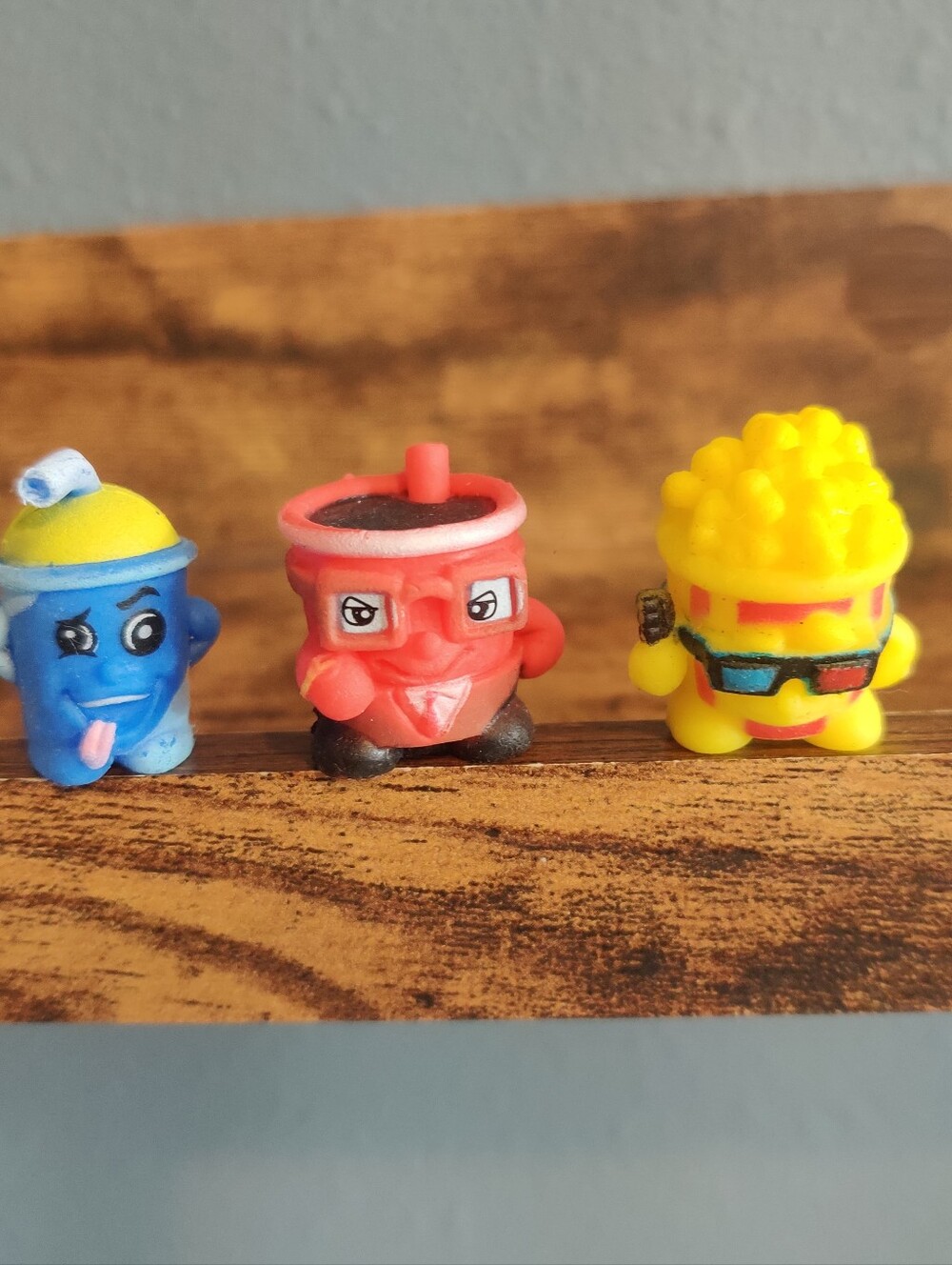 Arcade Snackins Mini Figurines Slushie Popcorn Soda Cup Set pencil toppers blind